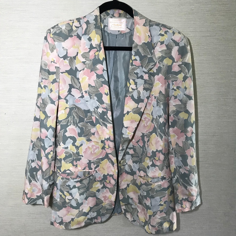 CountrySophisticates by Pendleton Floral Blazer 12